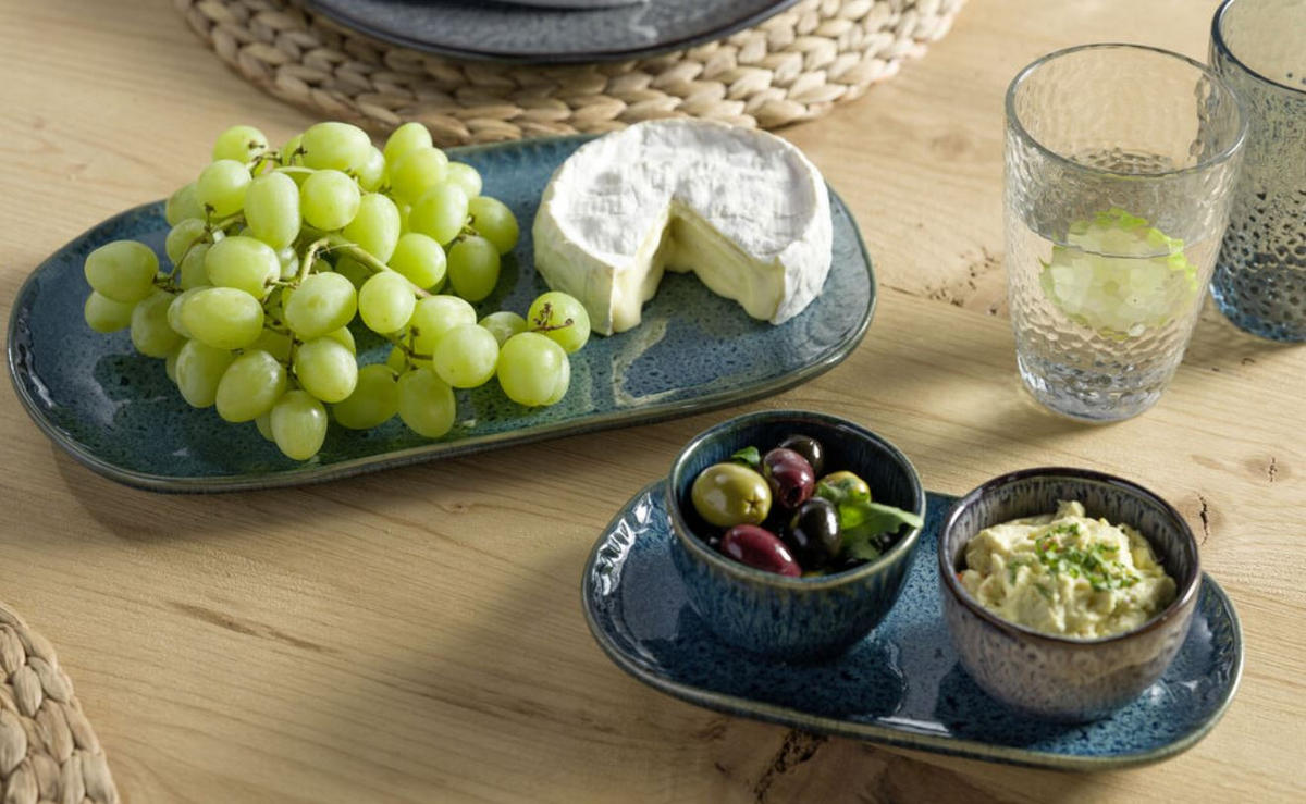 SERVIERPLATTE Matera     - Blau, LIFESTYLE, Keramik (22/2/12cm) - Leonardo