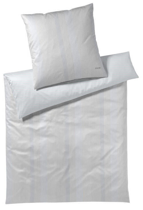 BETTWÄSCHE GROOVE Makosatin - Silberfarben, Basics, Textil (135/200cm) - Joop!