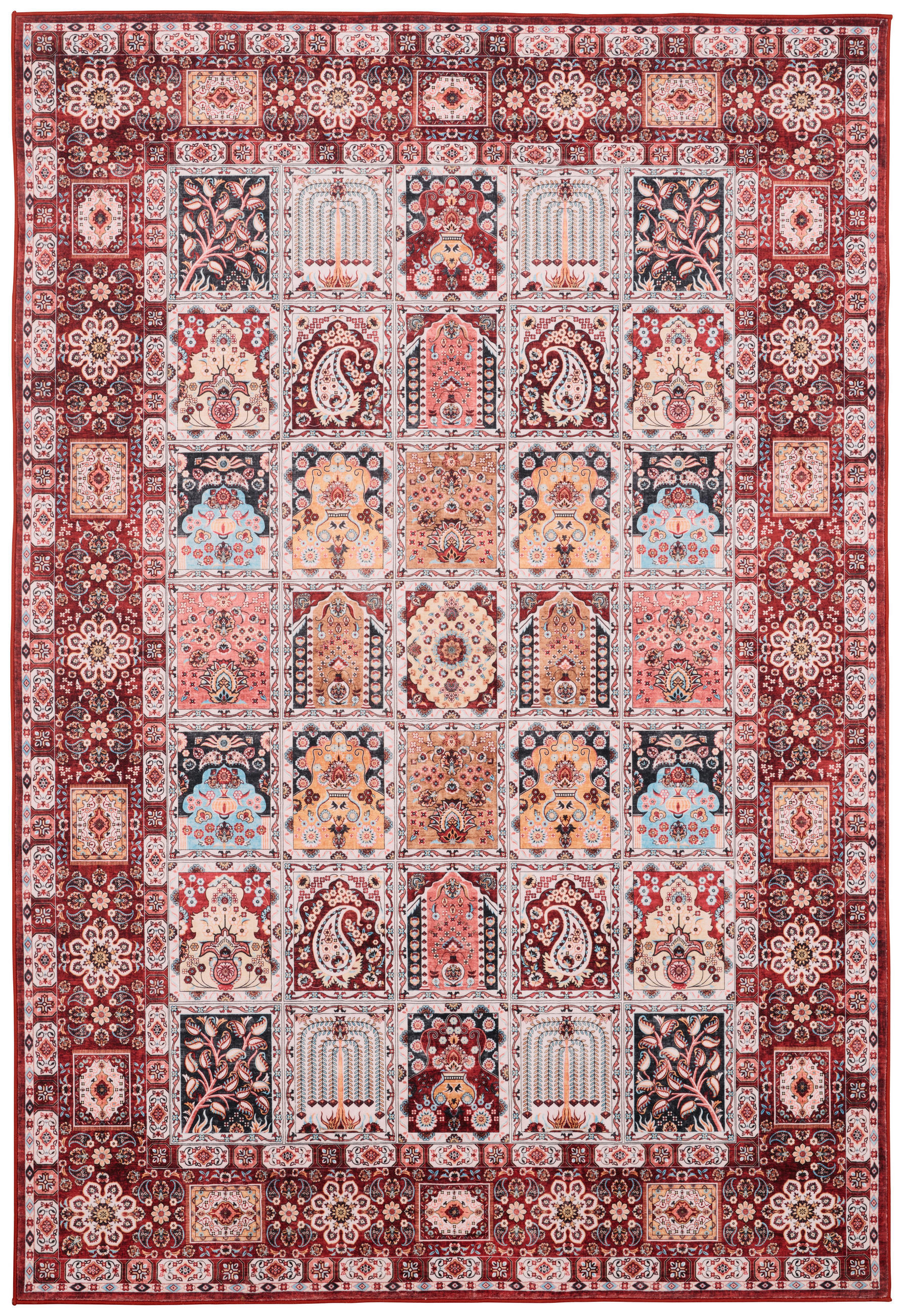 FLACHWEBETEPPICH 190/280 cm Rot  - Rot, LIFESTYLE, Textil (190/280cm) - Novel