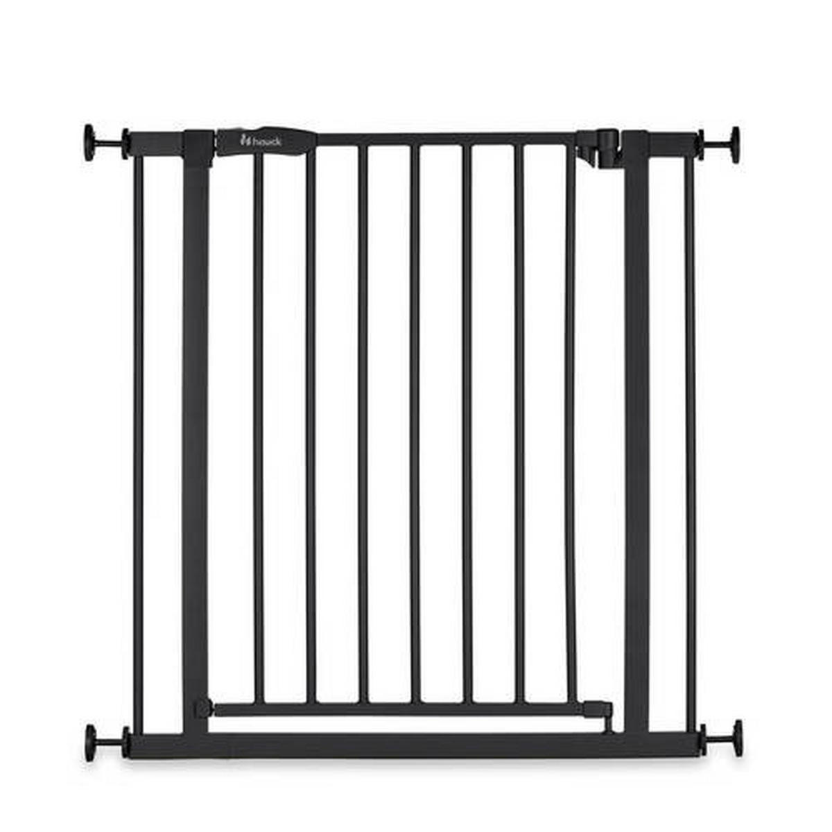 TÜRSCHUTZGITTER  - Schwarz, Basics, Kunststoff/Metall (75/77/4cm) - Hauck