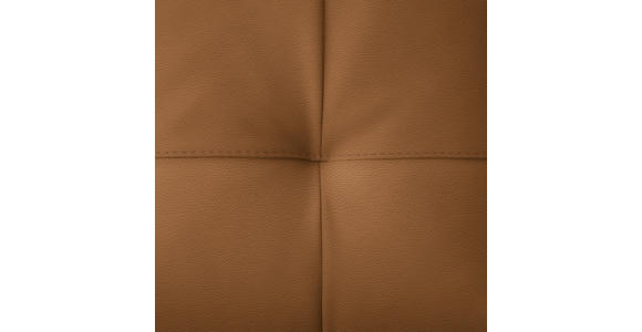 ECKSOFA in Echtleder Currygelb 165/313 cm - Currygelb/Cognac, Design, Leder/Metall (165/313cm) - Emilio Belluti