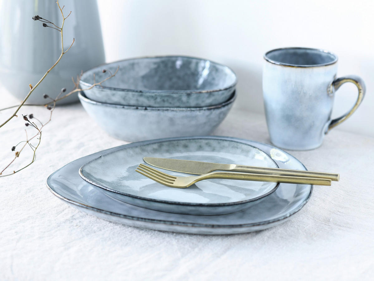 KOMPLETT SERVIS 10 delar  - grå, Trend, keramik (34/29,5/36cm) - Creatable