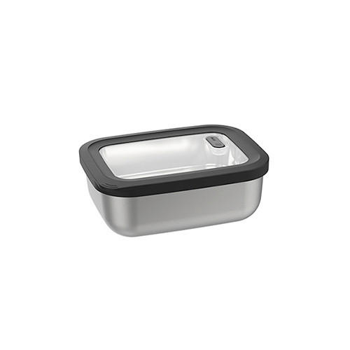 KRABIČKA NA POTRAVINY  - černá/průhledné, Basics, kov/plast (12/5,9/15,6cm) - Gefu