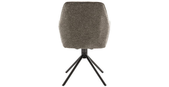 ARMLEHNSTUHL  in Eisen Struktur  - Anthrazit/Schwarz, Design, Textil/Metall (59/88/63cm) - Carryhome