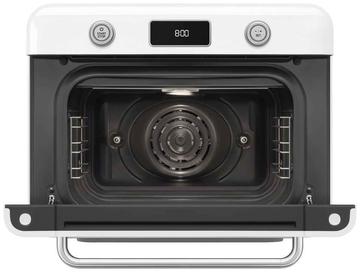 MINIBACKOFEN 50´s Style  - Weiß, Basics, Metall (50/40/51cm) - SMEG