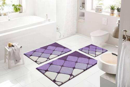 BADTEPPICH Lila 70/120 cm - Lila, Basics, Kunststoff/Textil (70/120cm) - Grund