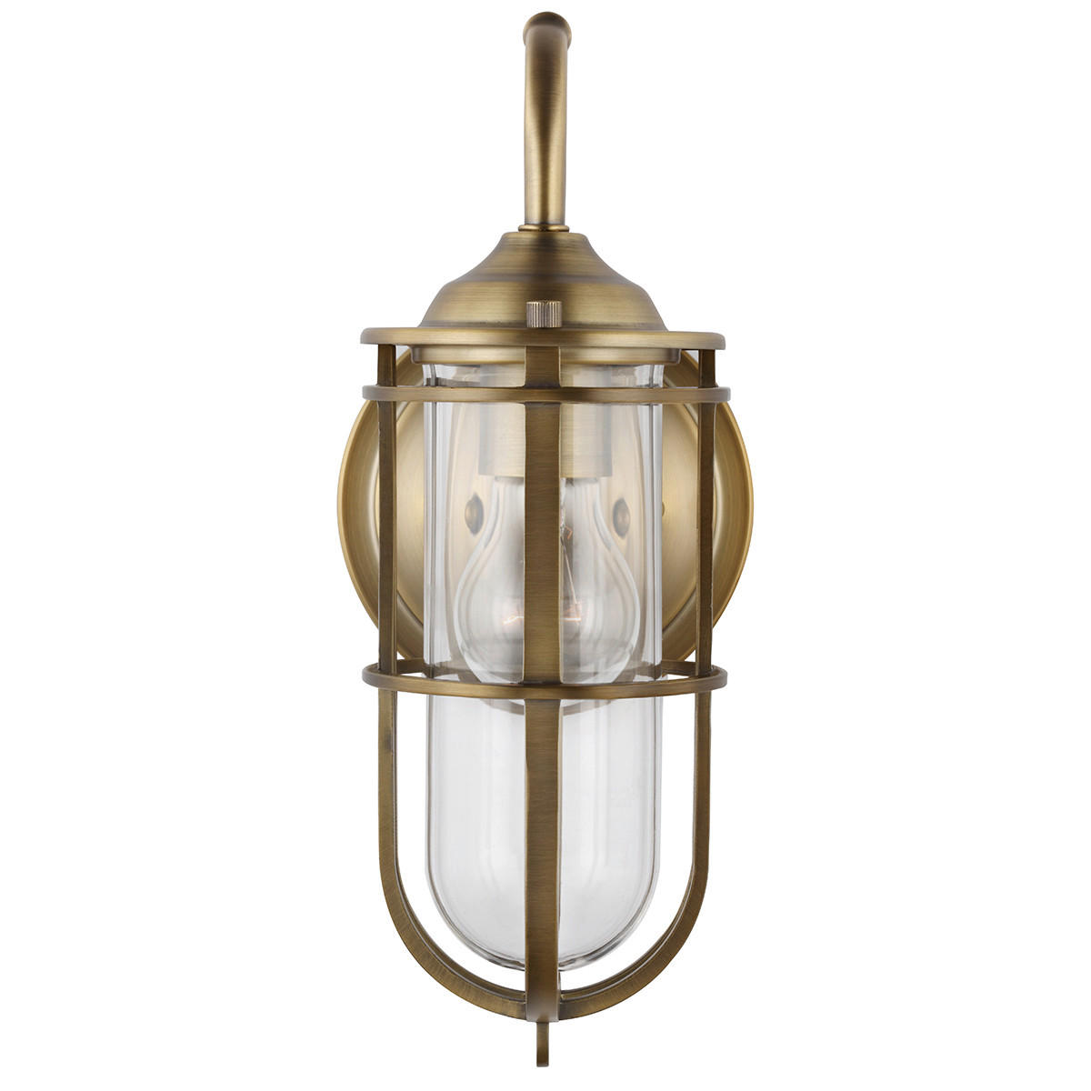WANDLEUCHTE - Messingfarben, Konventionell, Glas/Metall (14/19,7/31,1cm) - Elstead Lighting