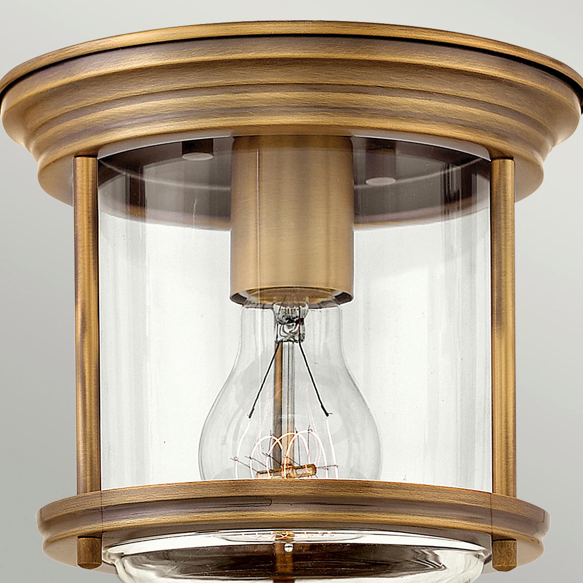 DECKENLEUCHTE  19.6/18.5 cm    - Bronzefarben, Konventionell, Glas/Metall (19.6/18.5cm) - Elstead Lighting