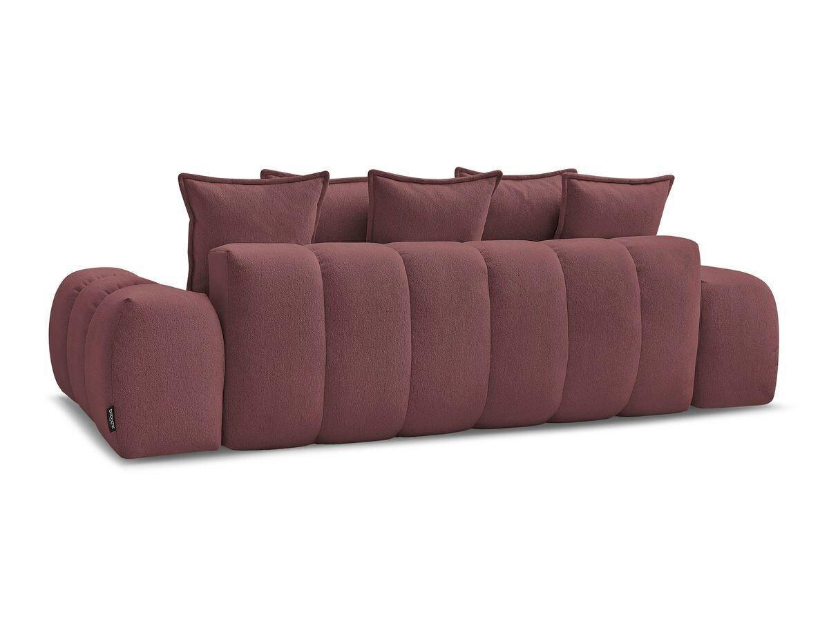 3-SITZER-SOFA EVEREST Flachgewebe Rot  - Rot/Schwarz, MODERN, Kunststoff/Textil (278/90/115cm)