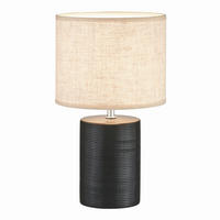 BORDSLAMPA Bois 20/35 cm   - svart, Design, keramik (20/35cm) - Fischer & Honsel