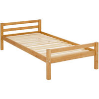 BETT 90/200 cm  in Naturfarben, Kieferfarben  - Naturfarben/Kieferfarben, Design, Holz (90/200cm) - MID.YOU