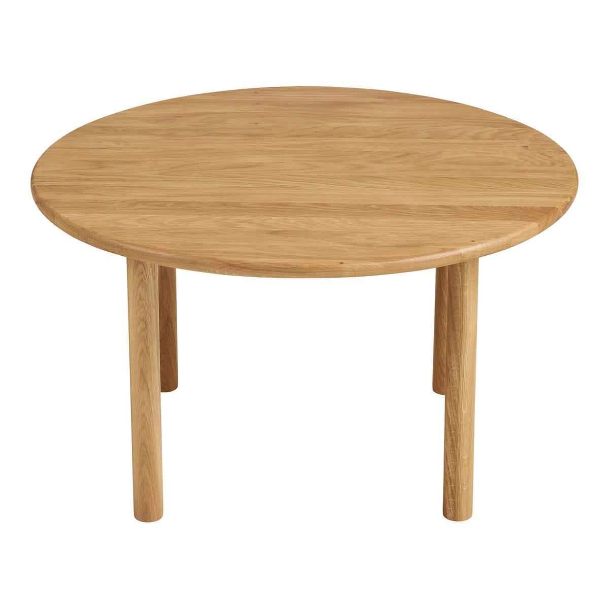 BEISTELLTISCH 70/70/40 cm Eiche massiv Eichefarben rund  - Eichefarben, Basics, Holz (70/70/40cm)