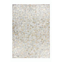 FLACHWEBETEPPICH 120/170 cm Rocket 410 Elfenbein / Gold  - Goldfarben/Creme, Konventionell, Leder/Textil (120/170cm)