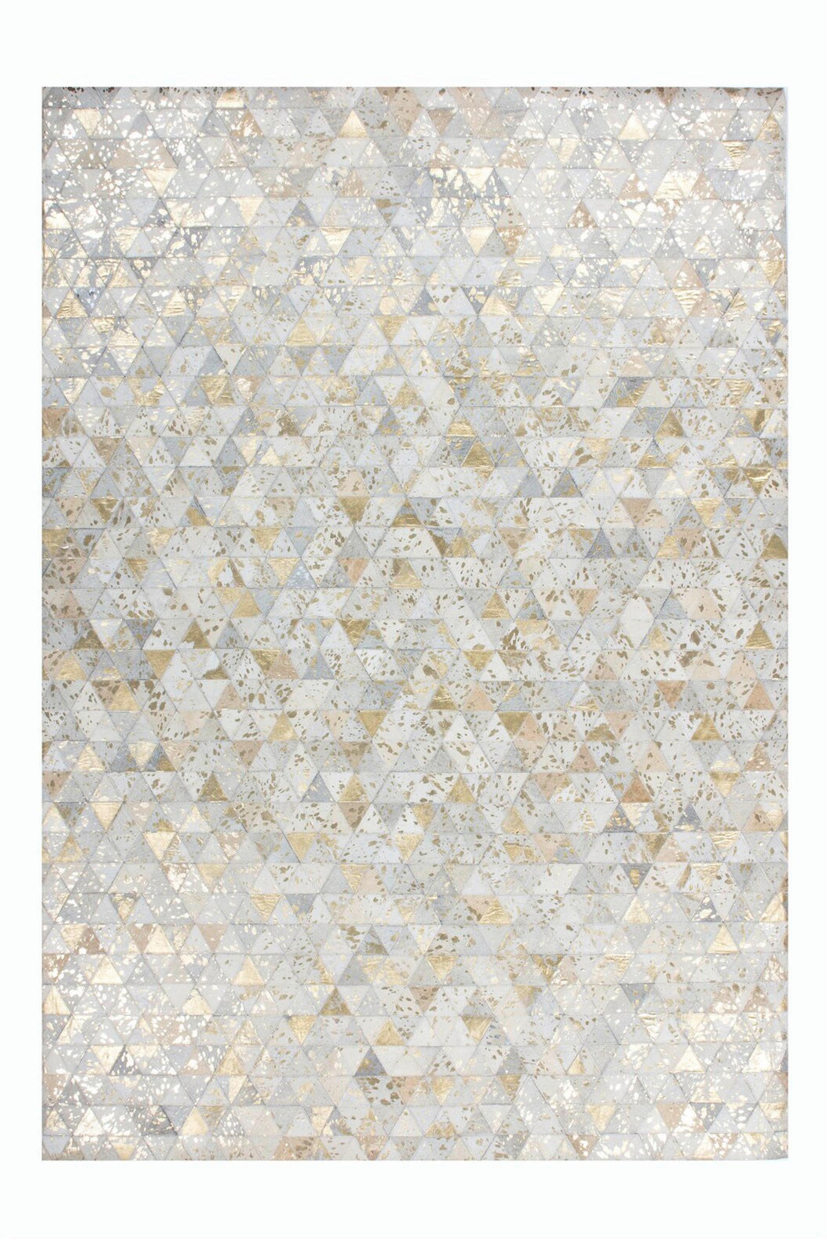 FLACHWEBETEPPICH 120/170 cm Rocket 410 Elfenbein / Gold  - Goldfarben/Creme, Konventionell, Leder/Textil (120/170cm)