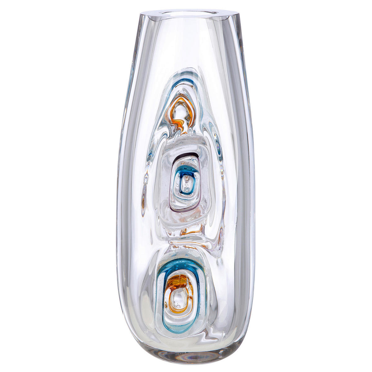 DEKOVASE  - Klar/Multicolor, Basics, Glas (15/39,5/14cm)
