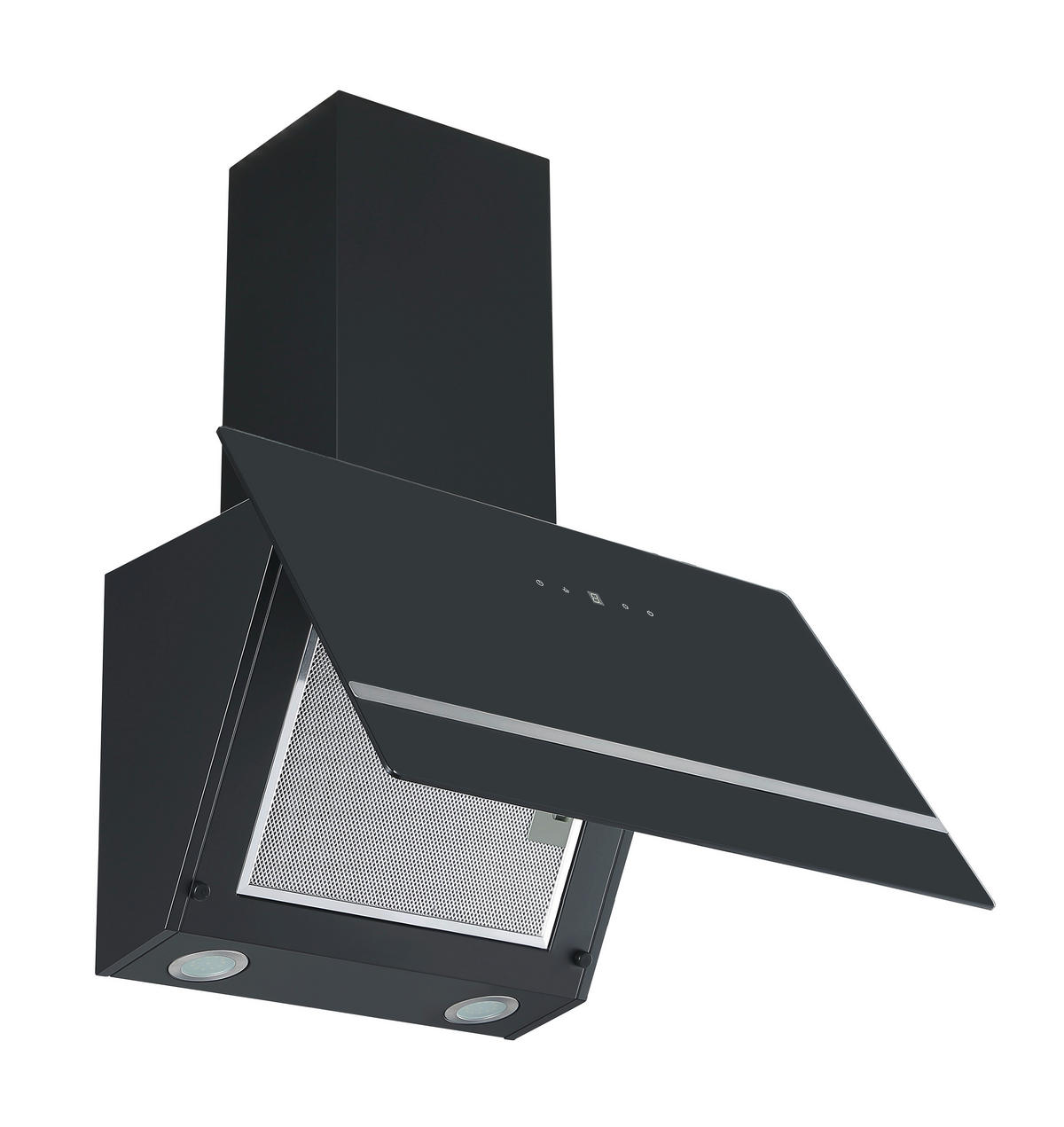 DUNSTABZUGSHAUBE  - Schwarz, Basics, Glas (60/111.60/29.6cm) - PKM