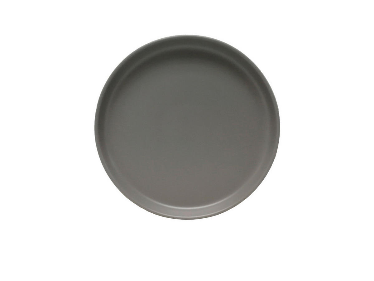 FRÜHSTÜCKSTELLER Grau 20,5 cm Salerno  - Grau, Trend, Keramik (20,5cm) - Novel