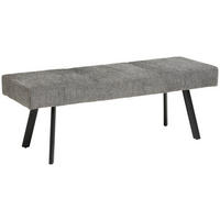 SITZBANK Metall, Textil Anthrazit  - Anthrazit/Schwarz, Konventionell, Textil/Metall (140/49/47cm) - MID.YOU