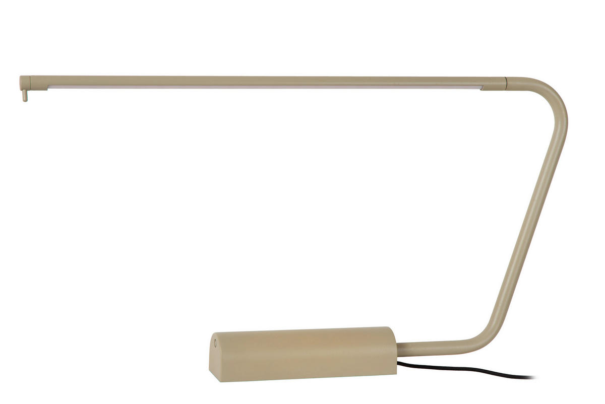 SCHREIBTISCHLEUCHTE MADISON 62.5/5.5/33 cm   - Schwarz/Braun, Design, Metall (62.5/5.5/33cm) - Lucide
