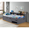 STAURAUMBETT 90/200 cm  in Anthrazit  - Anthrazit/Naturfarben, MODERN, Holz/Holzwerkstoff (90/200cm) - MID.YOU