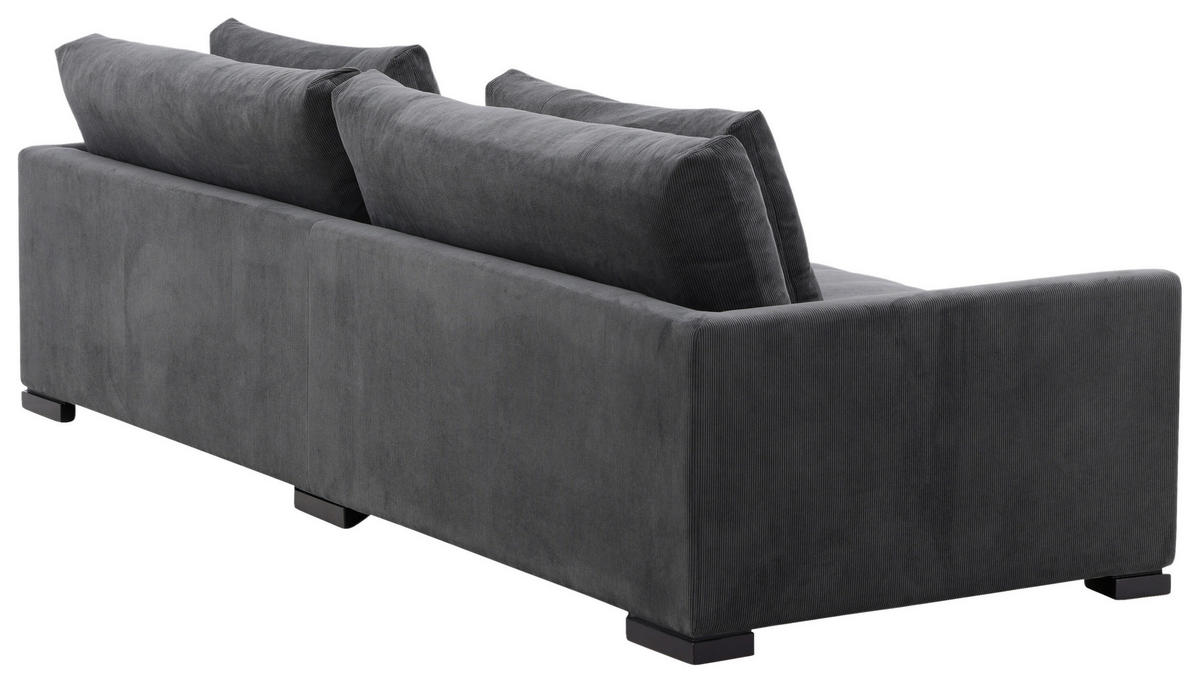 3-SITS SOFFA i mörkgrå  - mörkgrå, Design, trä/textil (270/82/105cm) - Livetastic
