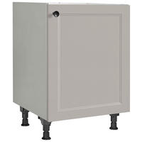 SPÜLENUNTERSCHRANK 60/87/56 cm  in Grau  - Schwarz/Grau, MODERN, Holzwerkstoff/Metall (60/87/56cm) - Nobilia