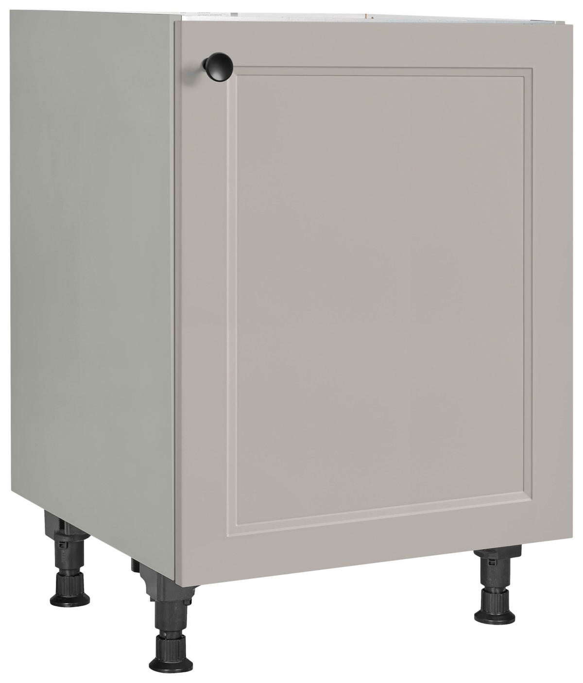 SPÜLENUNTERSCHRANK 60/87/56 cm  in Grau  - Schwarz/Grau, MODERN, Holzwerkstoff/Metall (60/87/56cm) - Nobilia