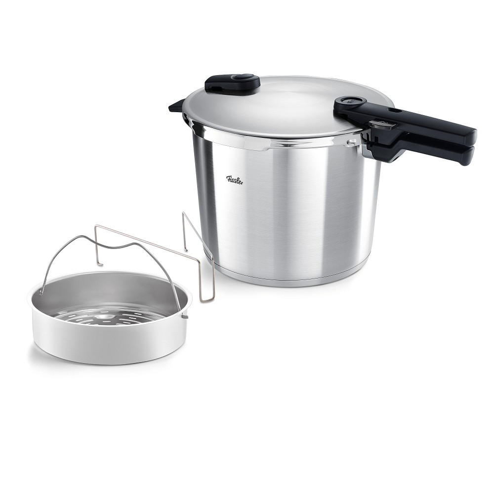 SCHNELLKOCHTOPF Vitaquick® Premium 10,0 L - Edelstahlfarben/Silberfarben, Basics, Metall (10l) - Fissler