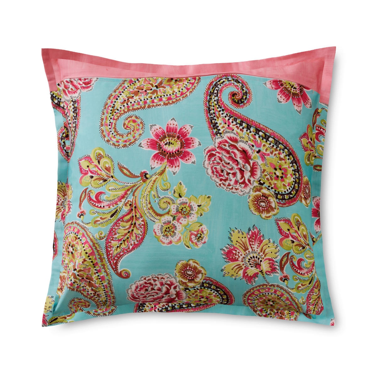 KISSENHÜLLE Rapallo 40/40 cm  - Türkis, KONVENTIONELL, Textil (40/40cm) - Bassetti