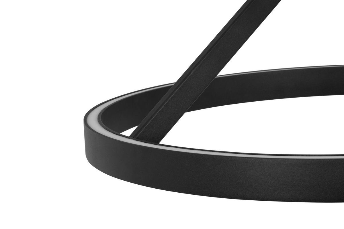 ZÁVESNÉ LED SVIETIDLO, 60/150 cm  - čierna, Design, kov (60/150cm) - Dieter Knoll