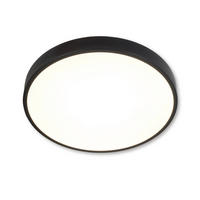 STROPNÍ LED SVÍTIDLO, 40/40/5 cm - černá, Basics, kov/plast (40/40/5cm)