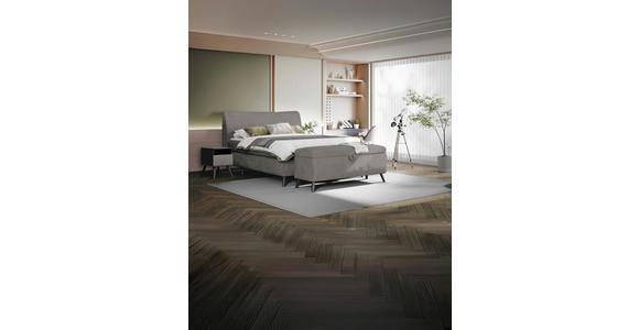 BOXSPRINGBETT 180/200 cm in Grau - Schwarz/Grau, Trend, Holz/Textil (180/200cm) - Esposa