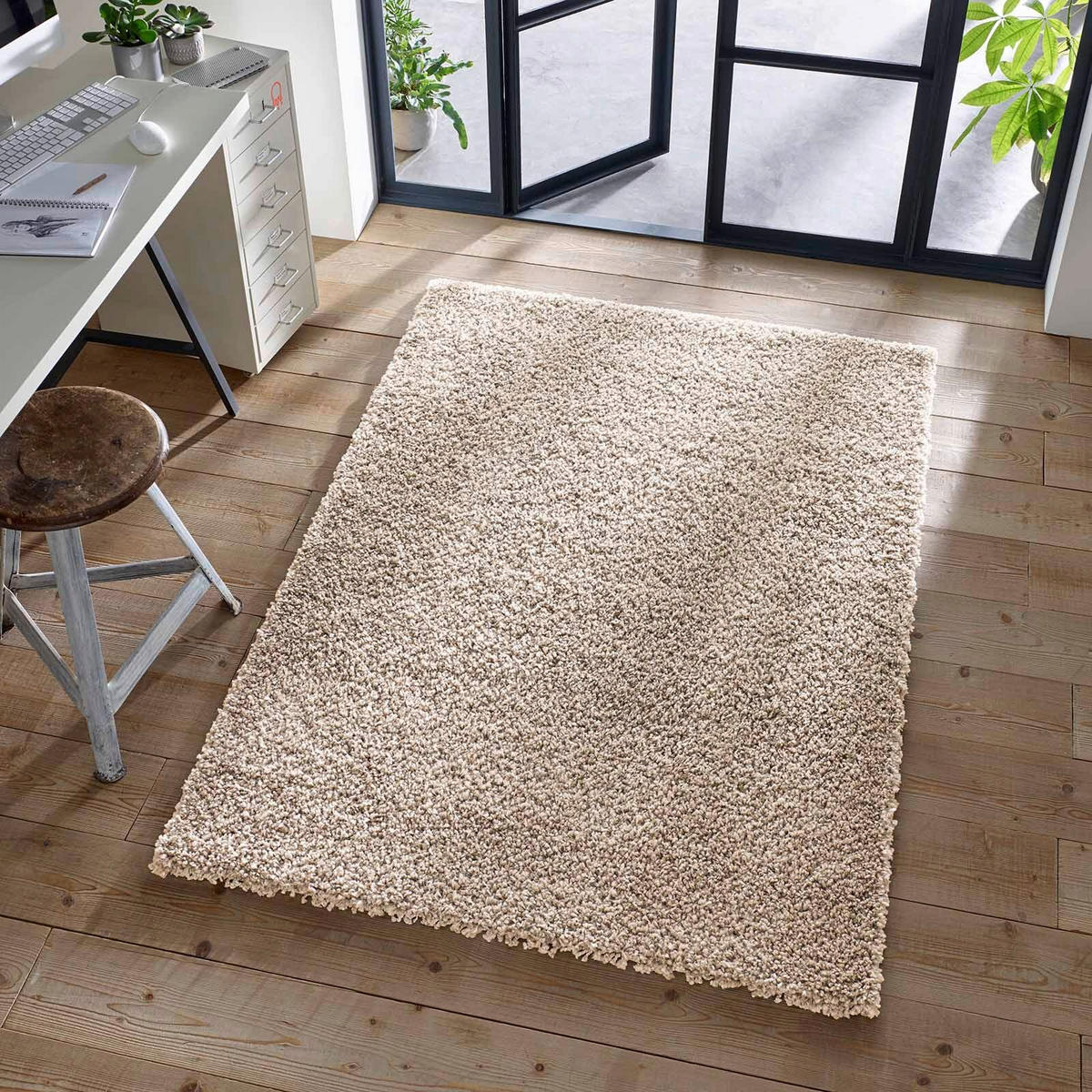 HOCHFLORTEPPICH 120/170 cm Venezia Beige  - Beige, KONVENTIONELL, Textil (120/170cm) - Novel