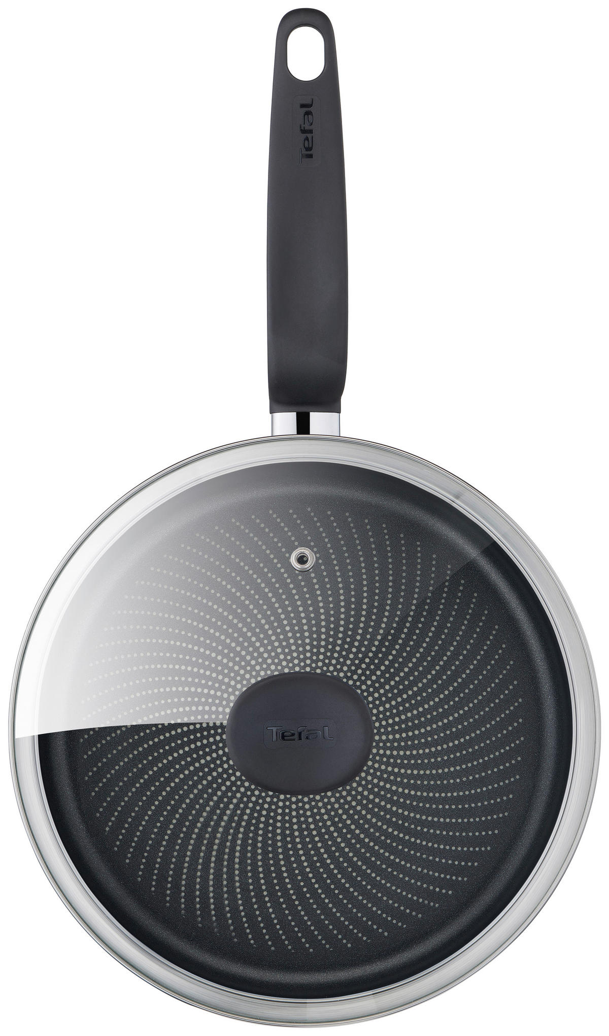 PANNA   24 cm  - stålfärgad/transparent, Design, metall/glas (24cm) - Tefal