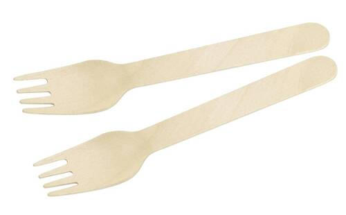 EINWEGGABEL - Birkefarben, Basics, Holz (16cm) - Fackelmann