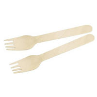 EINWEGGABEL - Birkefarben, Basics, Holz (16cm) - Fackelmann