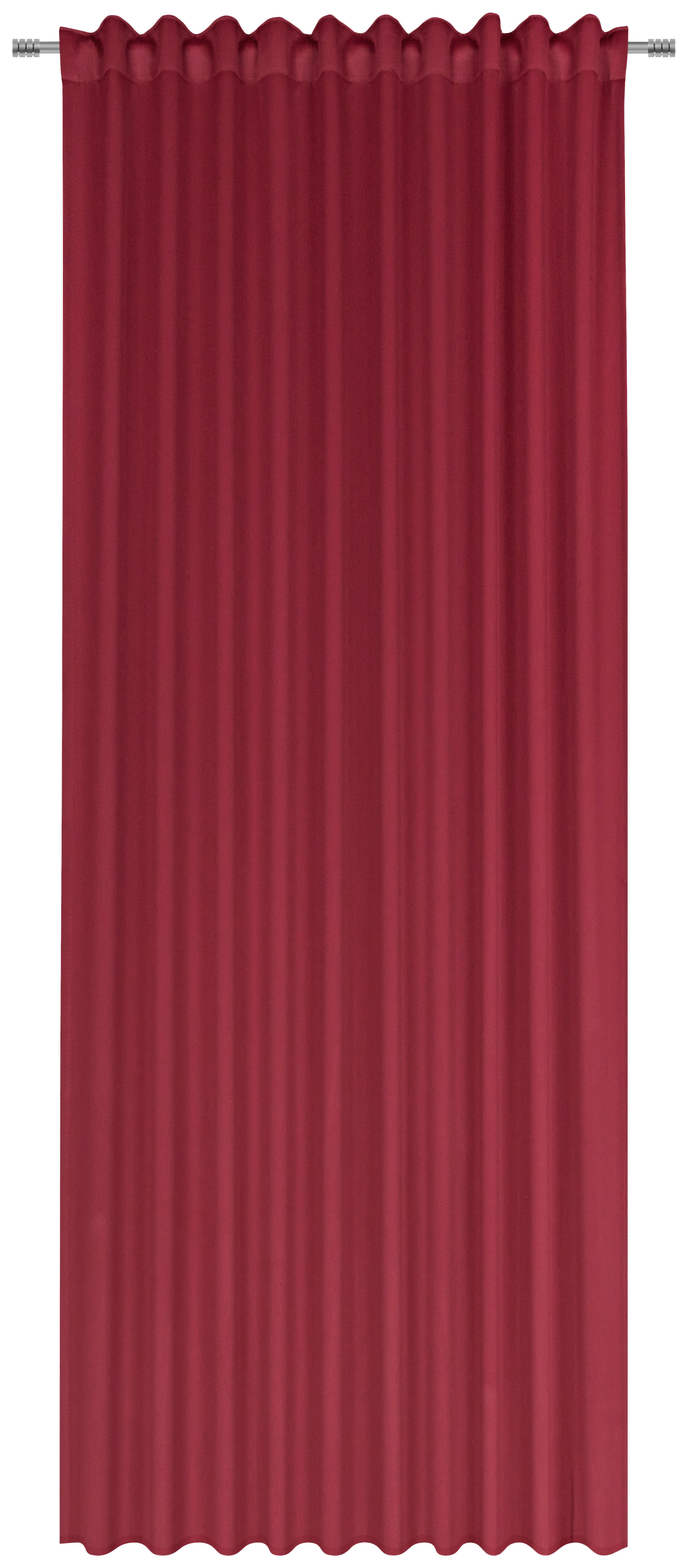 FERTIGVORHANG Verdunkelung  - Rot, Basics, Textil (140/300cm) - Esposa