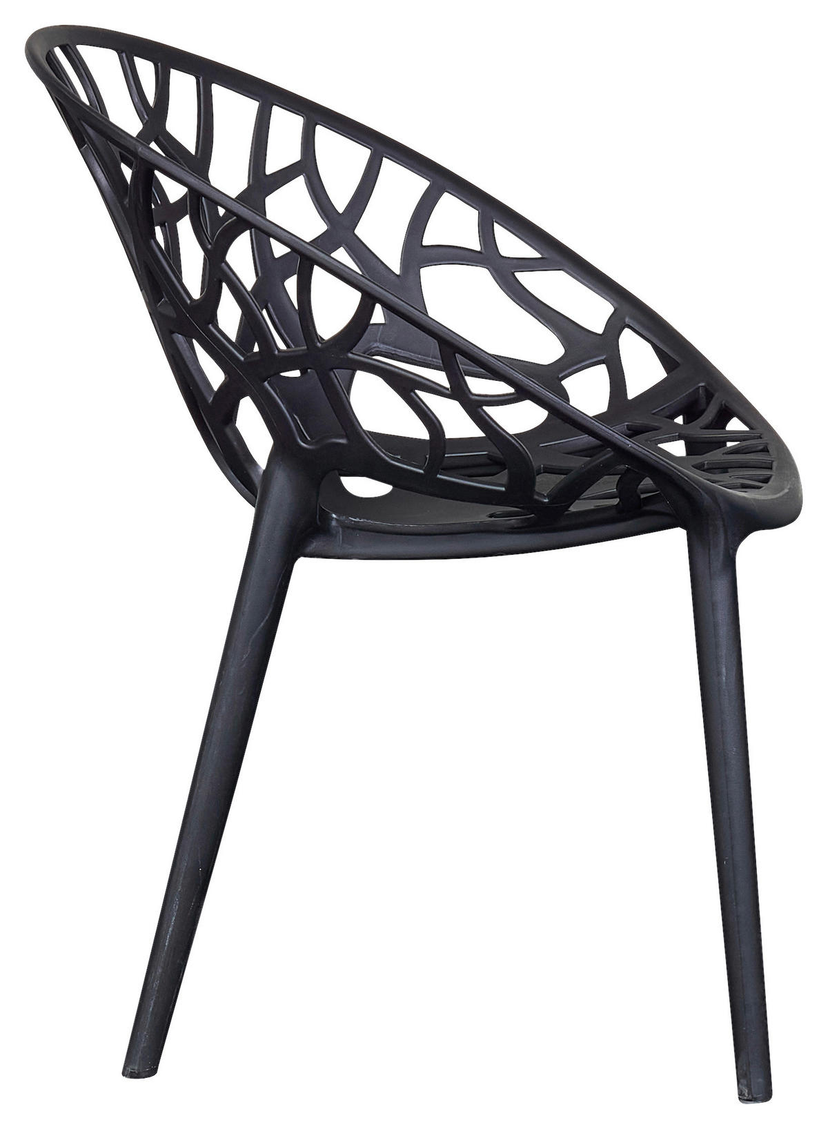 STAPELSTUHL Schwarz  - Schwarz, Design, Kunststoff (60,5/79/58cm) - Ambia Garden