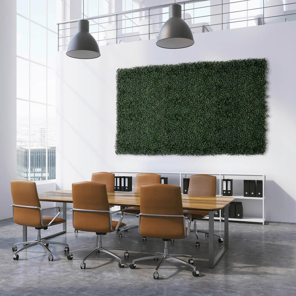 Wandverkleidung Pflanzenwand  Kunststoff  - Jadegrün, Trend, Kunststoff (50/50cm) - Floordirekt