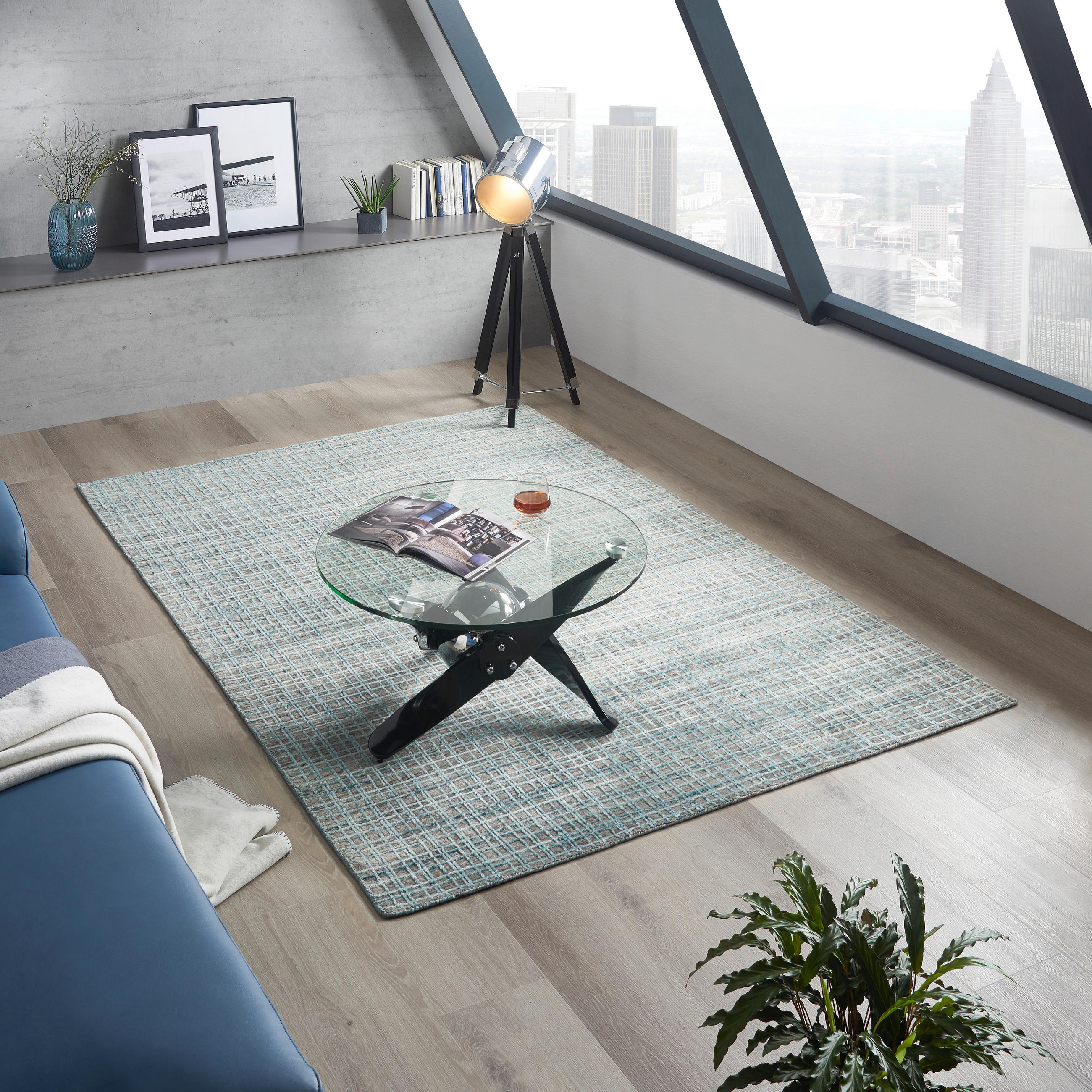 ORIENTÁLNÍ KOBEREC, 70/140 cm, tyrkysová - tyrkysová, Design, textil (70/140cm) - Cazaris