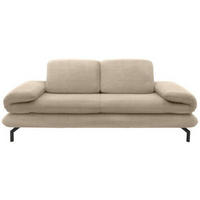 2,5-SITZER mit Funktionen Webstoff Beige  - Beige/Schwarz, Design, Textil/Metall (224 (284)/83 (110)/98cm) - LOOKS by W.Joop
