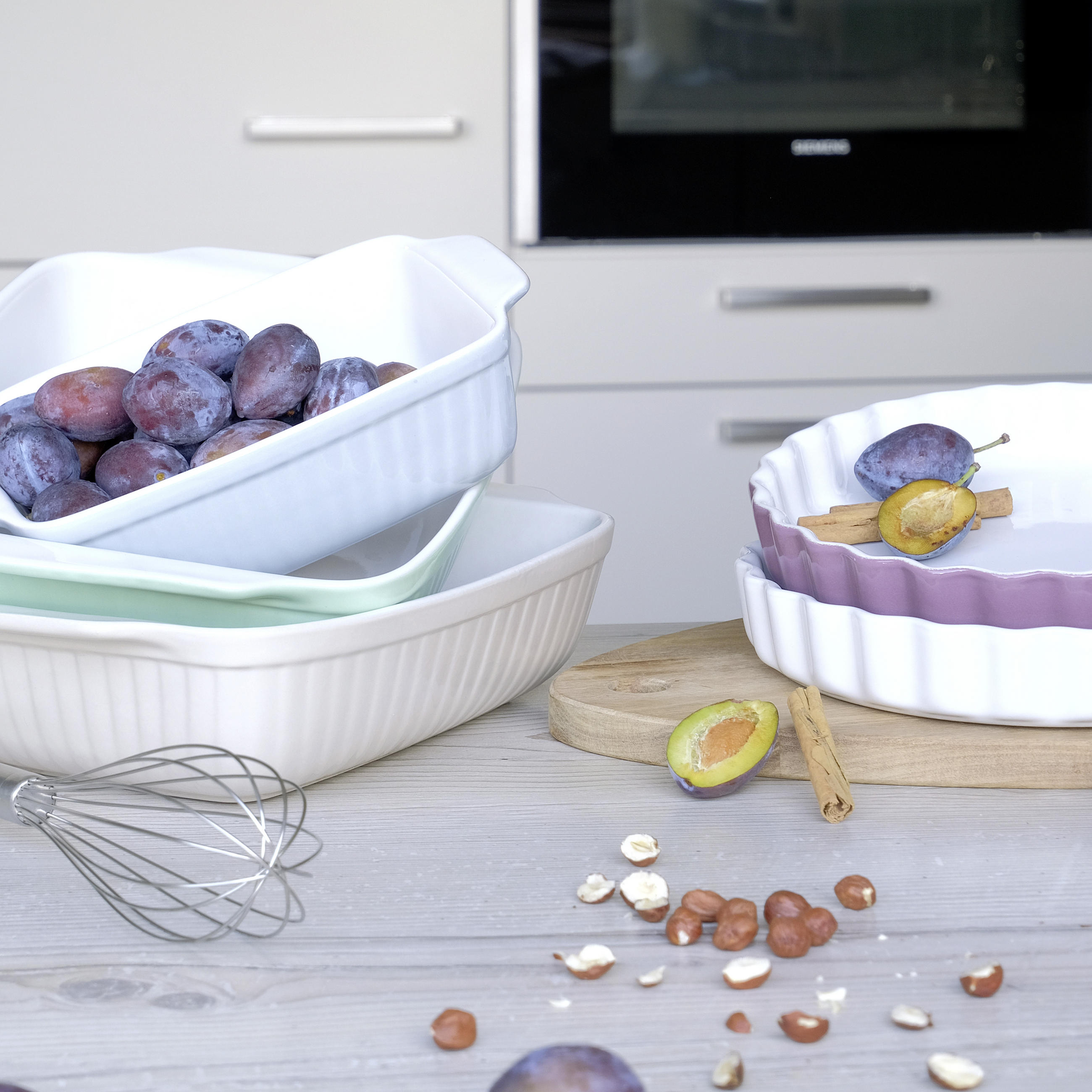 TORTENFORM KITCHEN TIME 27 cm  - Beige, Basics, Keramik (27cm) - Mäser