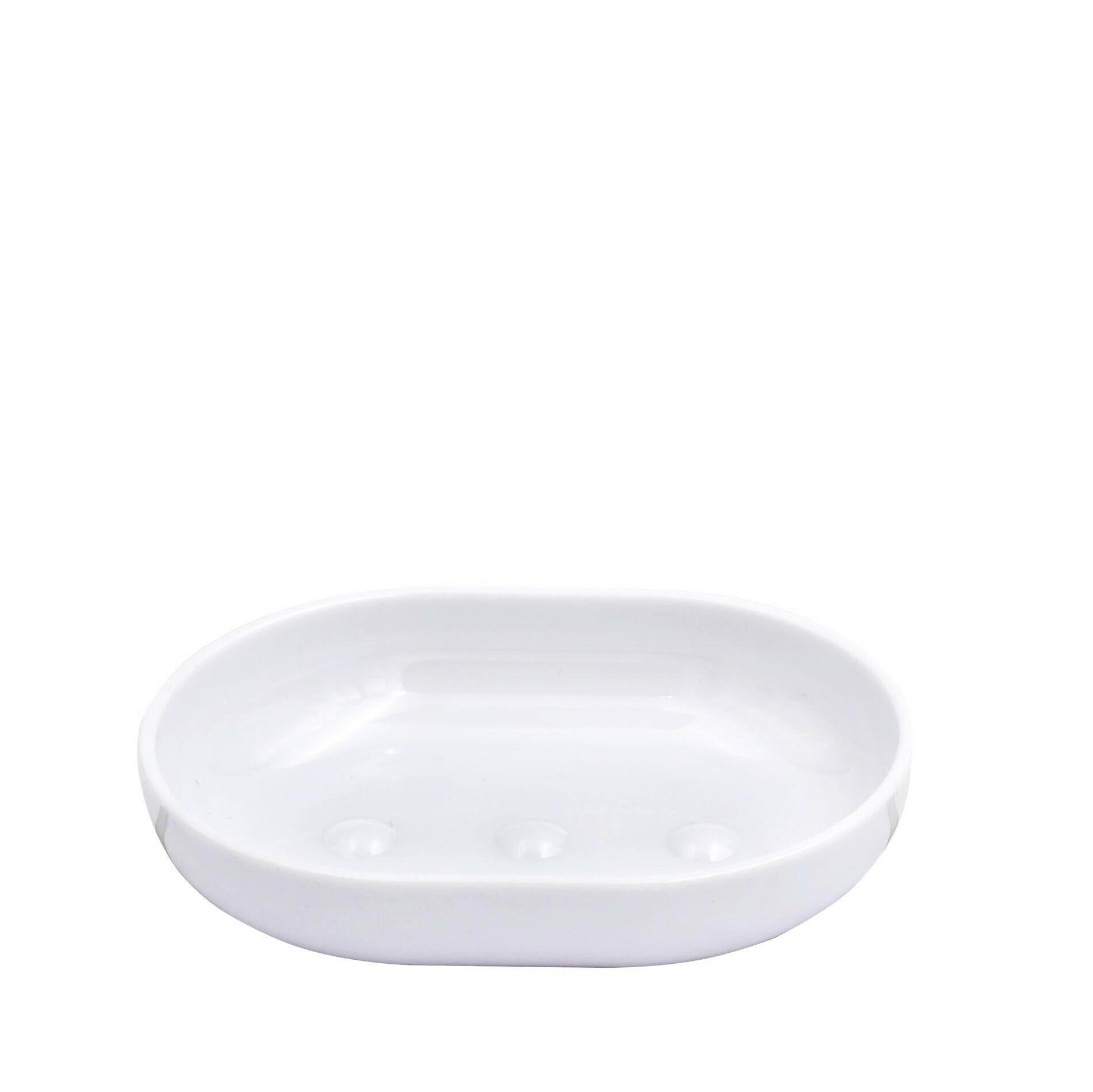 SEIFENSCHALE Kunststoff  - Weiss, Basics, Kunststoff (9,2/2,4/12,3cm) - Sadena