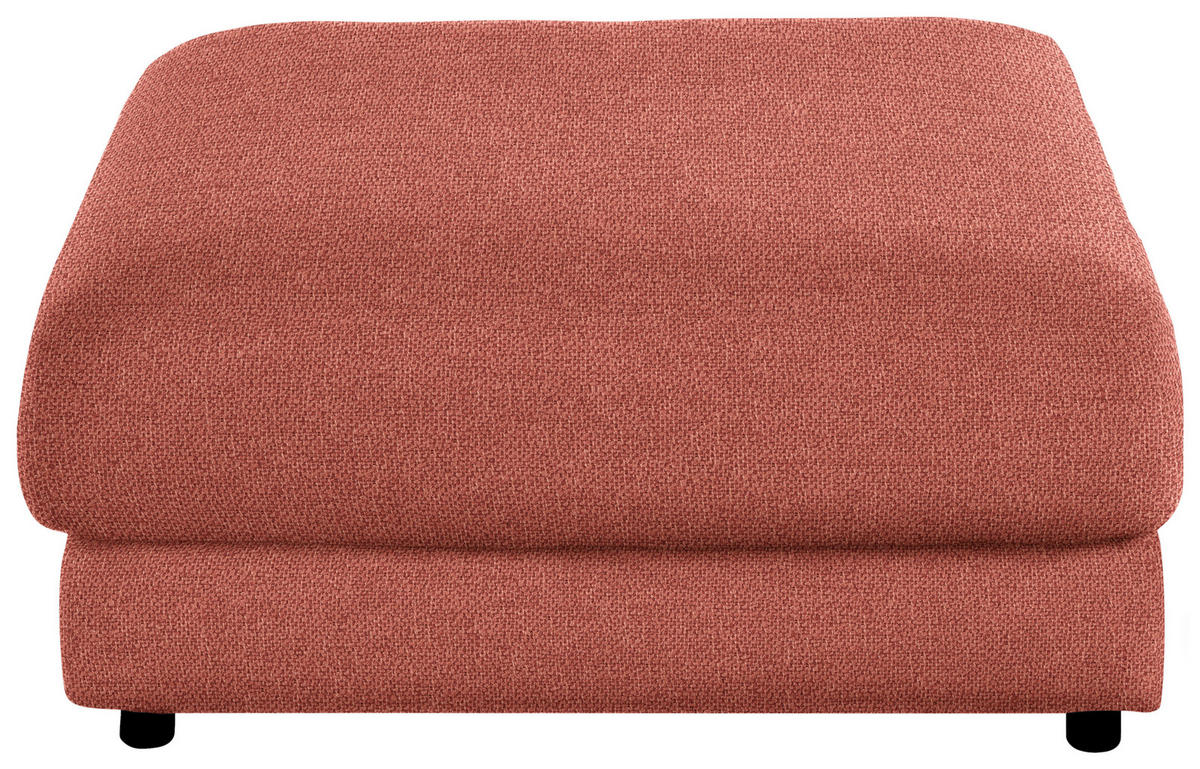 HOCKER in Textil Orange  - Schwarz/Orange, Design, Kunststoff/Textil (100/86/100cm) - Lomoco