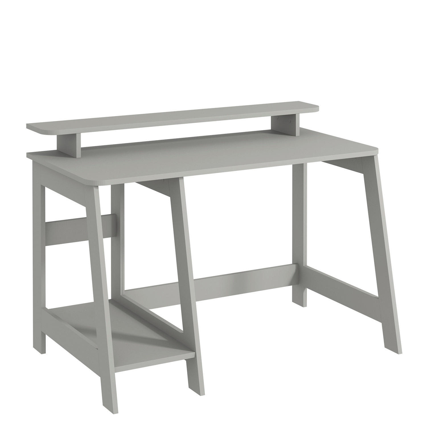 Livetastic Schreibtisch Country Schreibtisch Grau 60x73x120 cm
