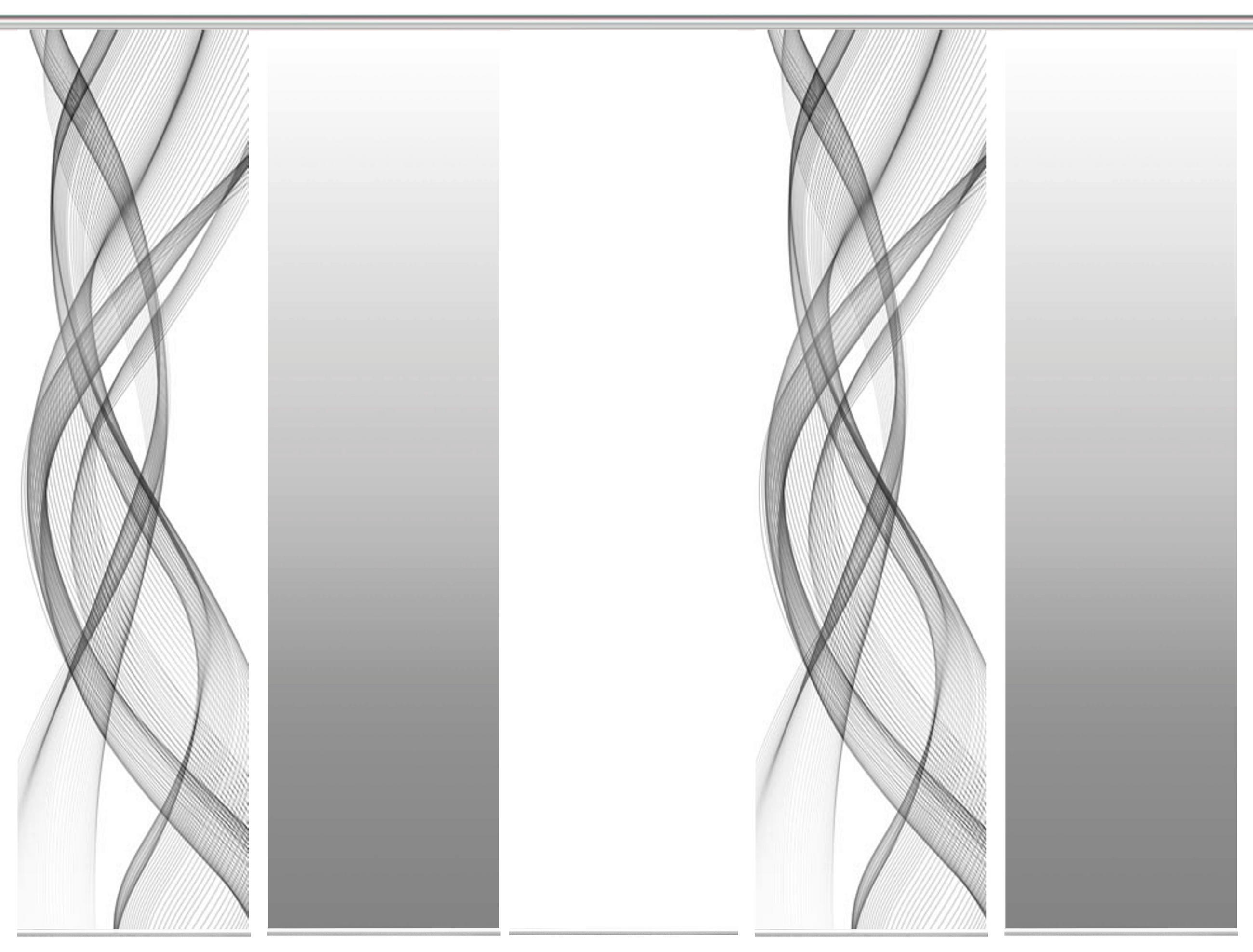 FLÄCHENVORHANG FERROLA, 5-TLG.  5 Stück  blickdicht   60/245 cm  - Grau, Basics, Textil (60/245cm)