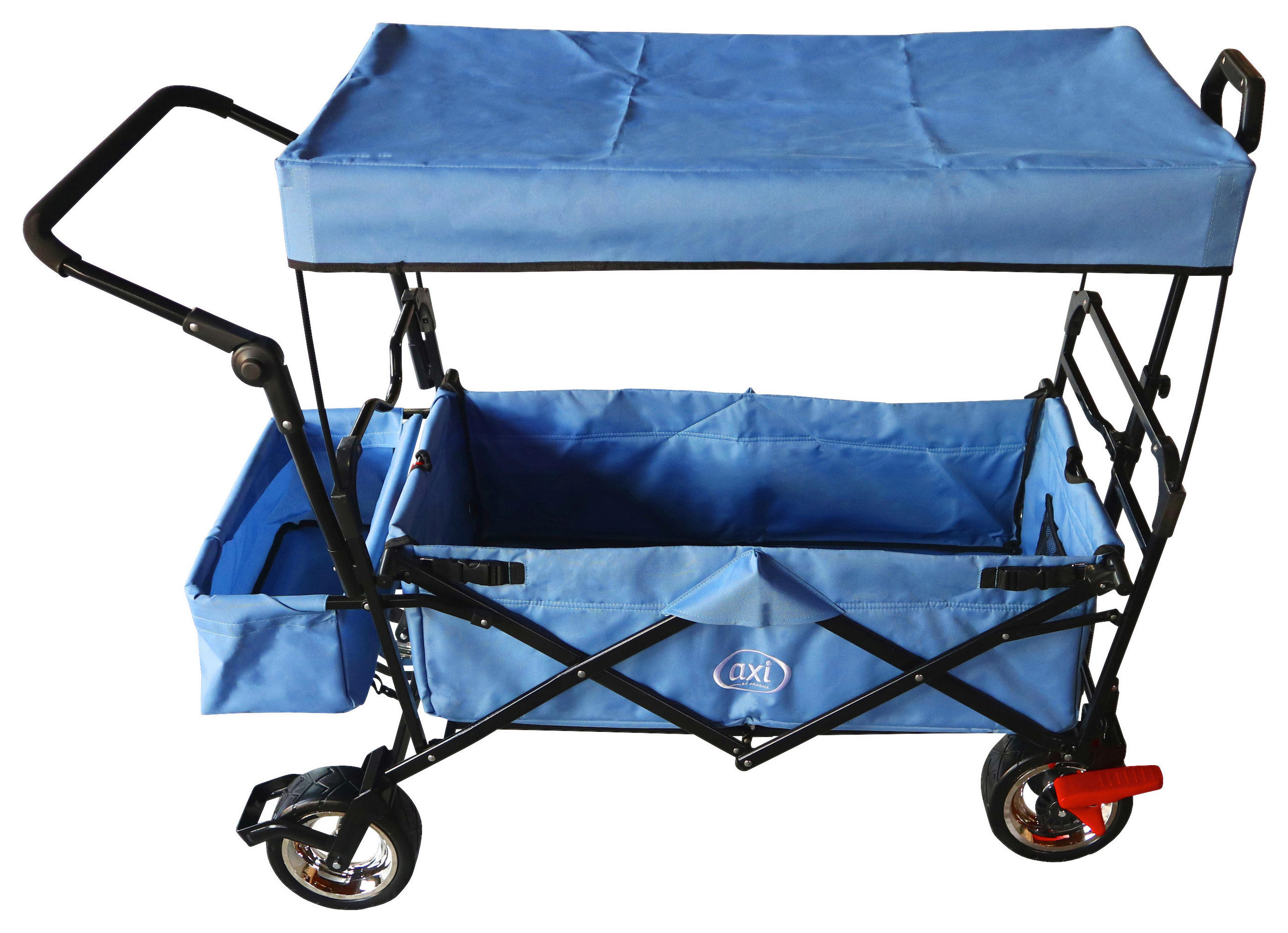 BOLLERWAGEN AB210, FALTBAR    - Grau, KONVENTIONELL, Textil/Metall (59/102/134cm) - Ambia Garden