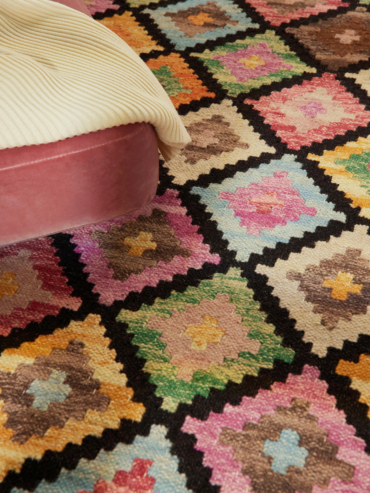 ORIENTTEPPICH 200/290 cm Kamal Multicolor, Schwarz  - Multicolor/Schwarz, Design, Textil (200/290cm)