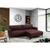 ECKSOFA Rot Flachgewebe  - Rot/Schwarz, Design, Textil/Metall (240/163cm) - MID.YOU