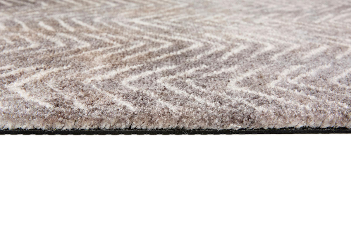 FUSSMATTE - Taupe/Creme, Design, Textil (67/100cm) - Schöner Wohnen